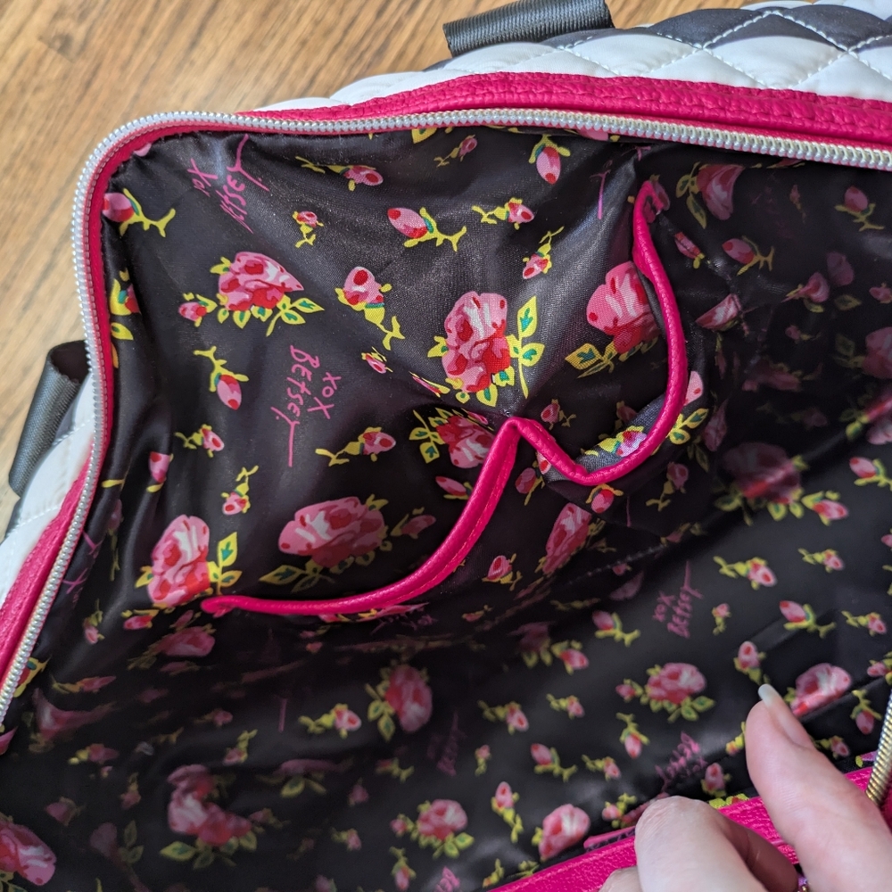 Betsey Johnson Quilted Weekender - Picture 10 of 16